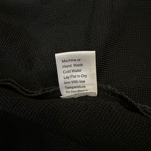 MING WANG Black Knit Suit / Cardigan Jacket with Yellow Trim - Picture 9 of 11